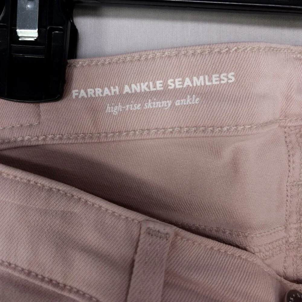 AG Adriano Goldschmied Ankle Jeans Size 28 High Rise The Farrah Skinny Pink